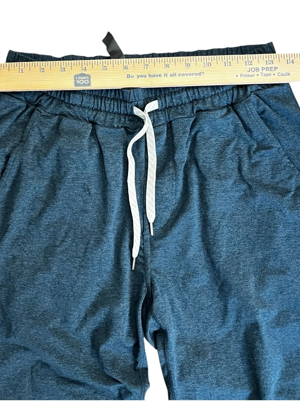 Vuori Ponto Performance Pant Men’s M Heather Teal Tapered Athletic Fit